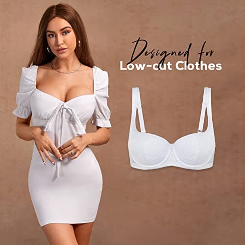 Women's Lace Balconette Bra - Plus Size