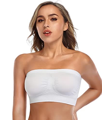 Angoool Wireless Slip-On Bralette with Silicone Bandeau Tops