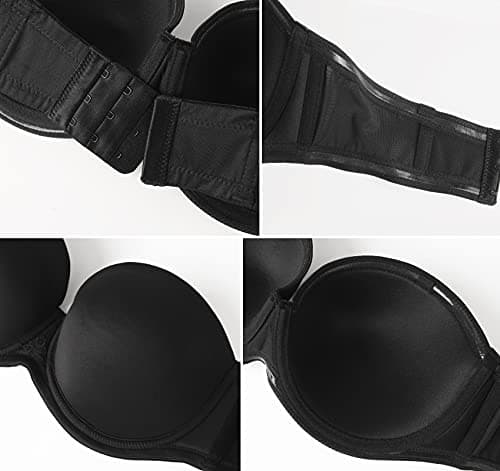 DotVol Plus Size Contour Underwire Bra with Multiway Strapless Back