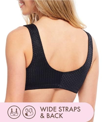 Carole Martin Women's Wireless Front Closure Comfort Bra
