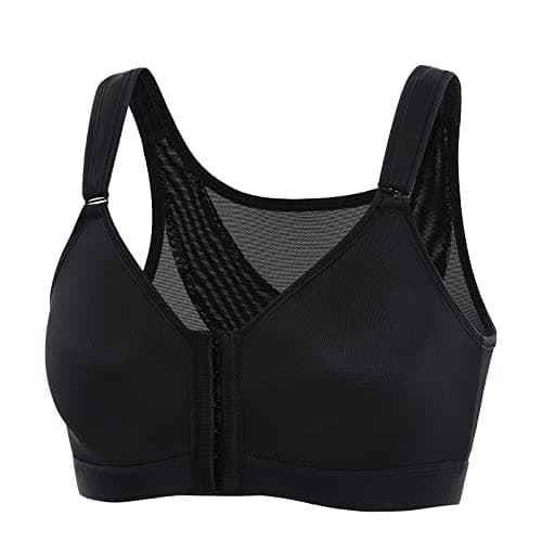 DELIMIRA Women's Front Closure Posture Bras Full Coverage No Underwire Back Support