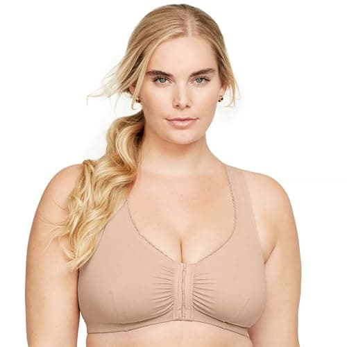 Glamorize Women's Plus Size Cotton T-Back Wirefree Bra #1908