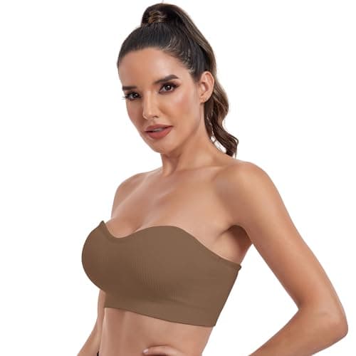 OBICUM Non-Slip Silicone Strapless Bra for Women