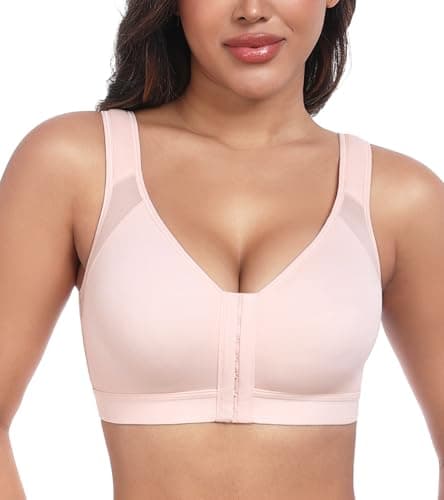 HACI Women's Posture Support Front Closure Wireless Bra