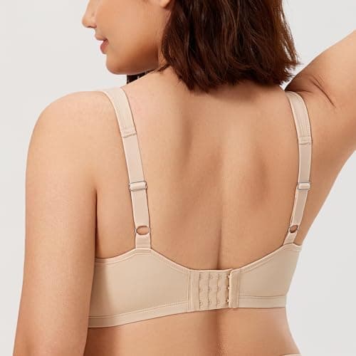 CALVENA Women's Full Coverage Plus Size Minimizer Bra