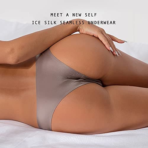 Women's Satin Bikini Underwear - Sexy, Seamless, and Breathable