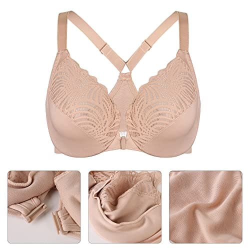 Lemorosy Full Figure Women's Plus Size Underwire Bra