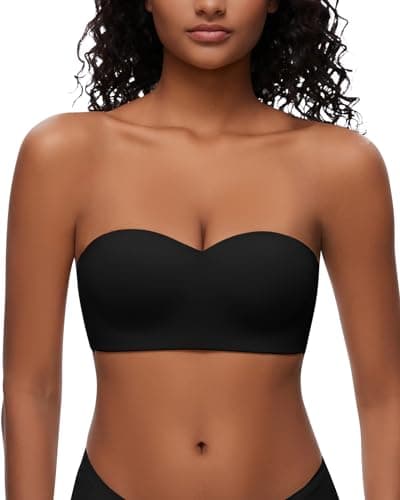 WOWENY Wireless Silicone Bandeau Bra for Women