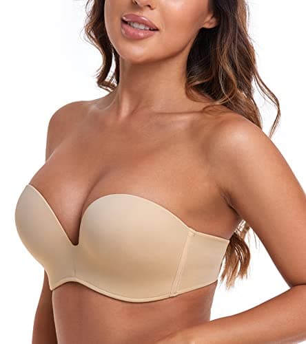 HACI Anti-Slip Wireless Push-Up Bra for Women