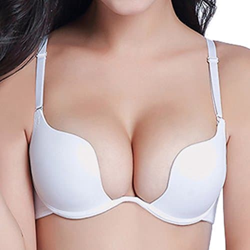 Nanier Women's Deep Plunge Push-Up Bra with Multiple Styles
