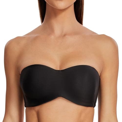 MELENECA Women's Underwire Strapless Bra for Large Bust Minimizer