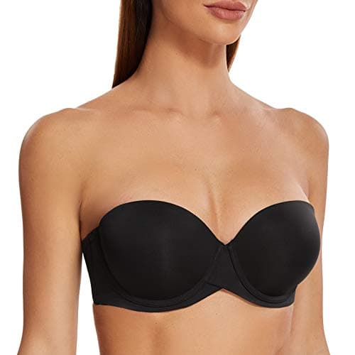MELENECA Women's Stay Put Padded Cup Underwire Push-Up Bra