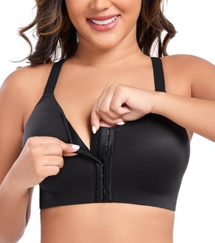DotVol Women's Wireless Scalloped Lace Racerback Comfort Bra