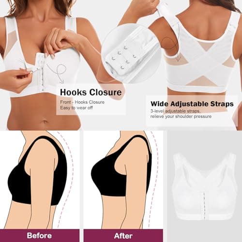 J-pone Full Coverage Posture Corrector Bra with Nipple Covers