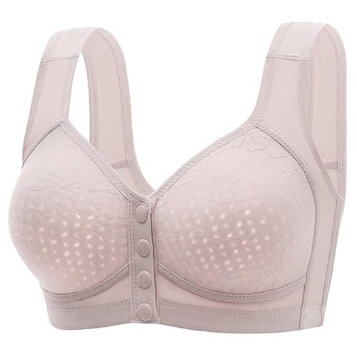 Uorcsa Comfortable Daisy Bra for Seniors, Light and Breathable Sleep Bra
