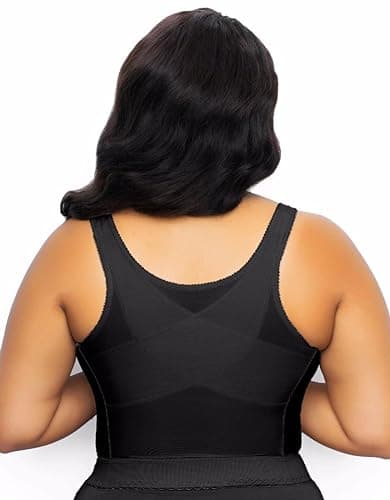 Slimming Wireless Back Support Longline Bra with Lace & Front Closure Form 5107565