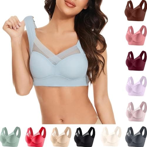 Zen Chic Seamless Wireless Posture Correcting Push Up Bra for Seniors