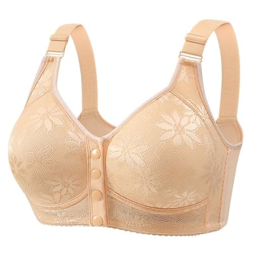 Comfortable Breathable Daisy Bra for Older Women Plus Size No Underwire