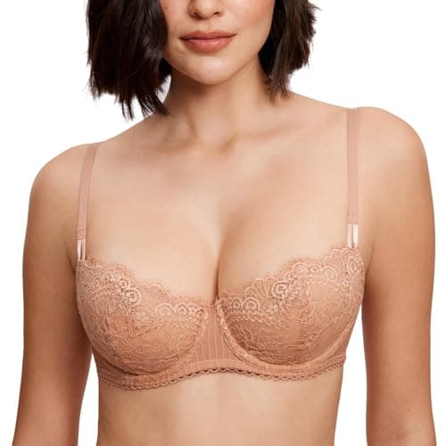 Sexy Lace Plus Size Balconette Bra for Women