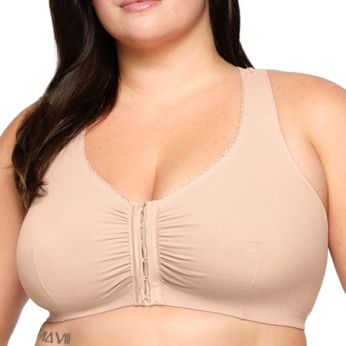 Glamorize Women's Plus Size Cotton T-Back Wirefree Bra #1908