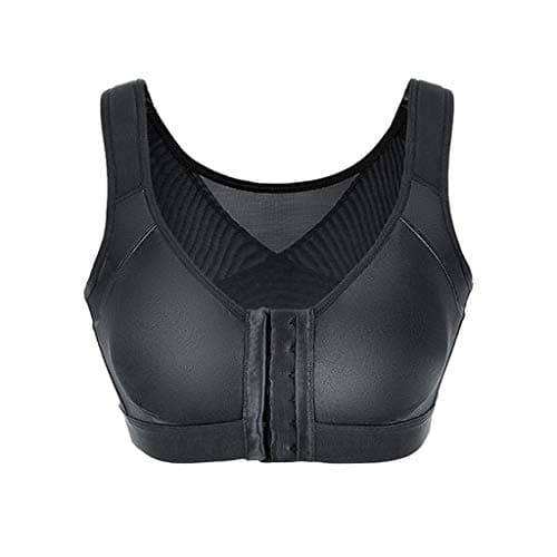 Plus Size Women's Front Closure Wireless Posture Support Bra Hides Fat