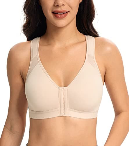 Lemorosy Women's Full Coverage Posture Back Wirefree Bra - Comfort & Double Support