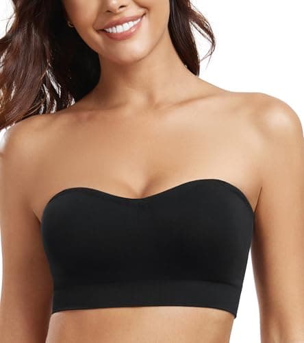 DotVol Women's Wireless Non-Slip Silicone Strapless Bralette