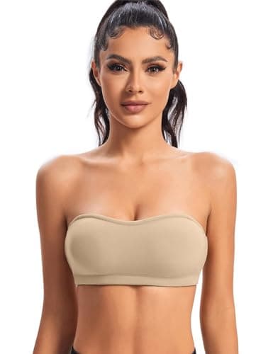 ANGOOL Wirefree Seamless Stay-Up Padded Bra for Women