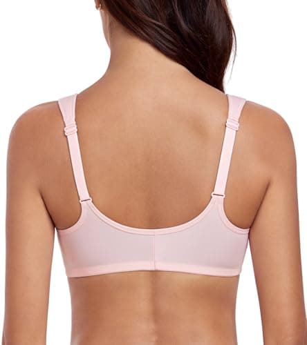 Women's Front Closure Underwire T-Shirt Bra Plus Size - Pink, 42DD
