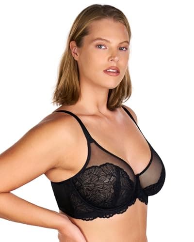 HSIA Minimizer Bra for Heavy Breasts, Full Coverage Lace Design