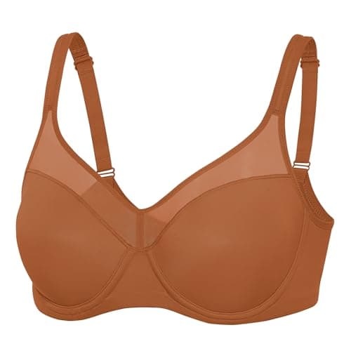Delimira Women's Full Coverage Underwire Padded Support Bra
