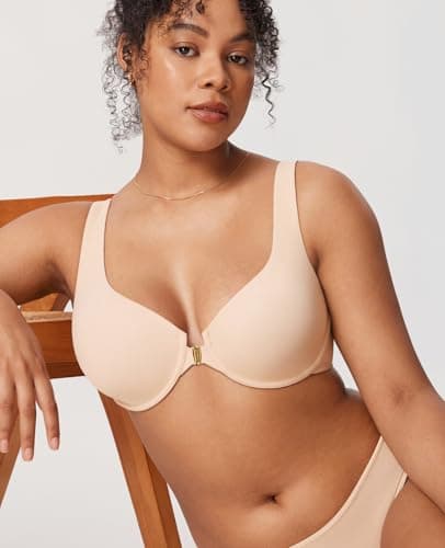 DELIMIRA Confishape Plus Size Front Closure Underwire Bra