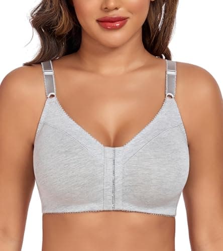 DotVol Women's Cotton Comfort Wireless Unlined Everyday Bra