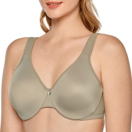 DELIMIRA Plus Size Minimizer Underwire Bra for Smooth Coverage