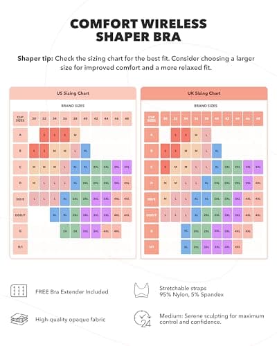 SHAPERMINT Wireless Push-Up Bralettes for Plus Size Women