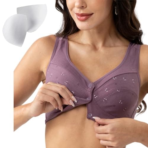 Comfortable Front Snap Daisy Bras for Older Women