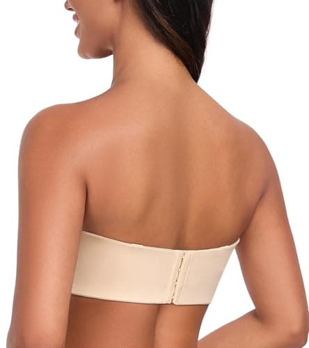 DotVol Women's Plus Size Seamless Underwire Strapless Minimizer Bra