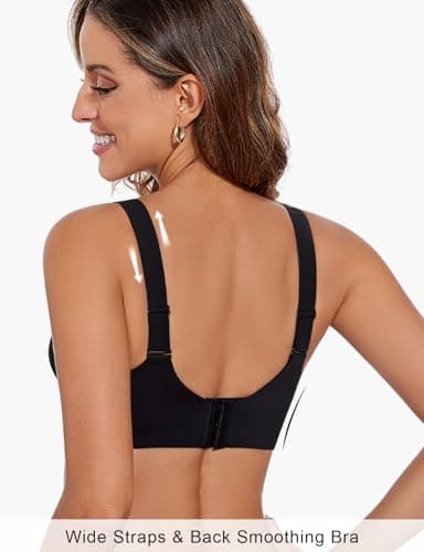 Rasback Push Up Padded Balconette Bras for Women Smoothing 1 Cup Size Add-On
