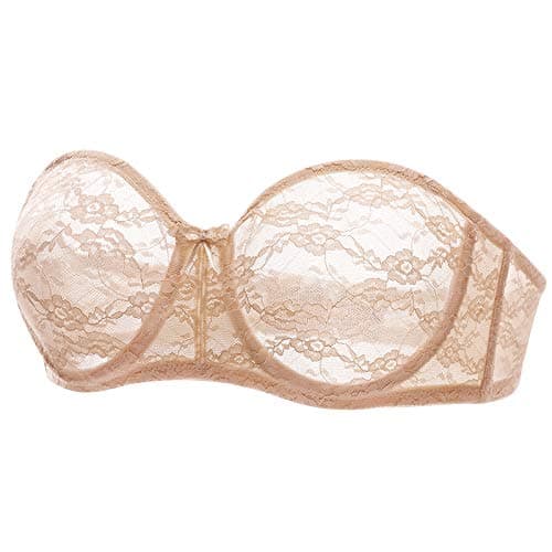 DOBREVA Women's Multiway See-Through Underwire Bra