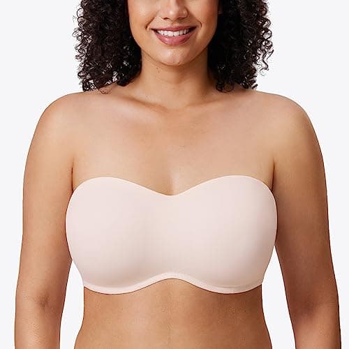 Delimira Women's Strapless Big Bust Minimizer Bra