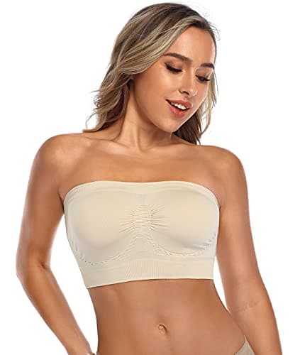 Angoool Wireless Slip-On Bralette with Silicone Bandeau Tops