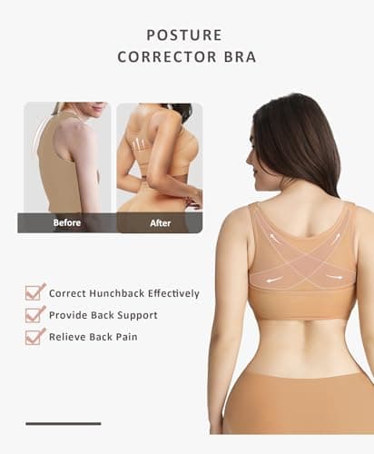 FeelinGirl Post-Surgery Bra with Front Closure & Breast Support