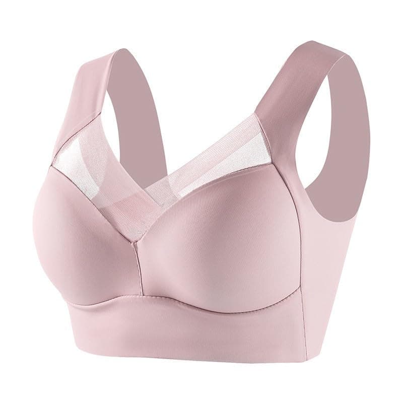 Hnodov 3 Pack Plus Size Seamless Mesh Sports Bras for Women