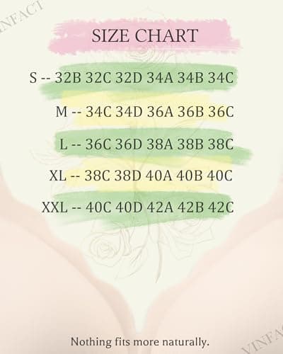 Wireless Push-Up Bras for Women: Vinfact Seamless Full Coverage Bra