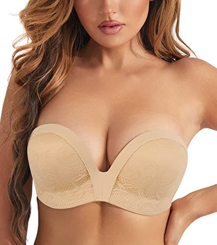 HACI Women's Anti-Slip Push-Up Bra - Wirefree Lift & Support