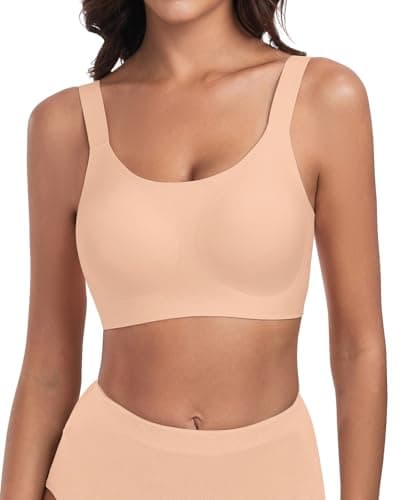 WOWENY Wireless Minimizer Bras for Women: Comfortable Full Coverage Padded Bralettes