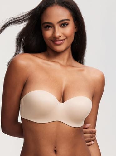DOBREVA Women's Lightly Lined Underwire Padded Bra for Big Bust