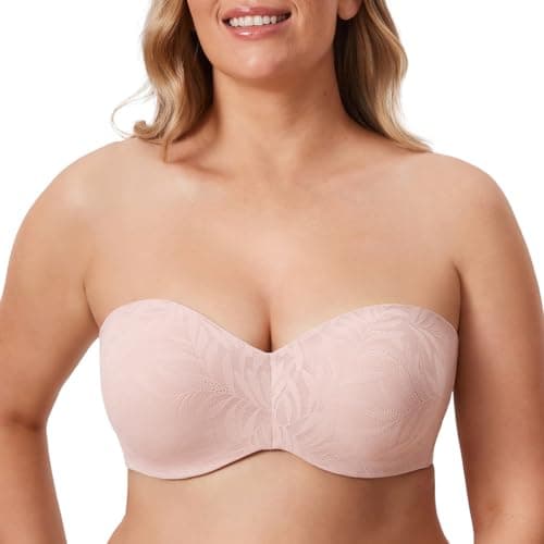 AISILIN Plus Size Big Bust Minimizer Lace Bandeau Bra