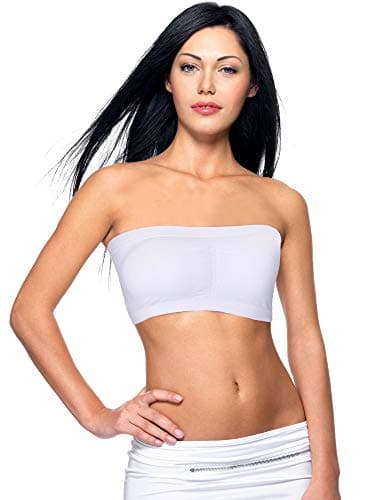 Satinior 4-Pieces Seamless Padded Bralette Tube Top Bra