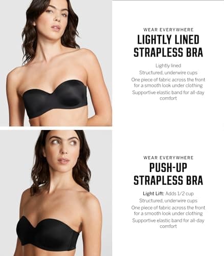 Victoria's Secret Pink Push Up Bra for Women (32A-38DD)